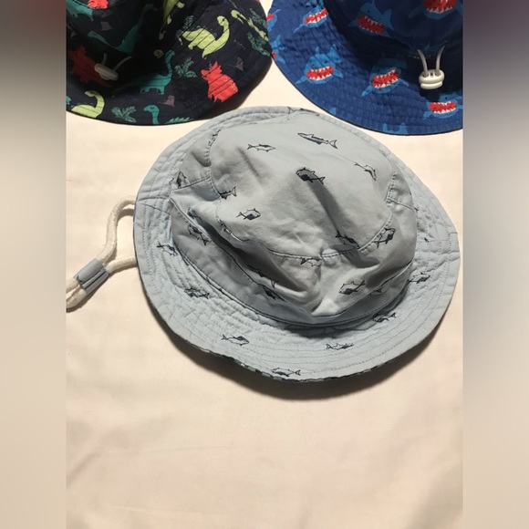 Baby Boy Bucket Hats Shark Dinosaur and Fish Themed Size 48 - Picture 5 of 9